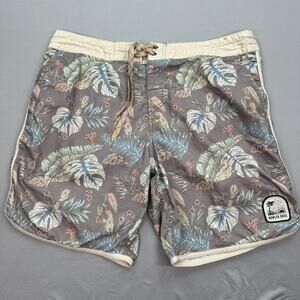 Howler Brothers Board Shorts Mens 35 Tropical Floral Swim Trunks Surf Drawstring